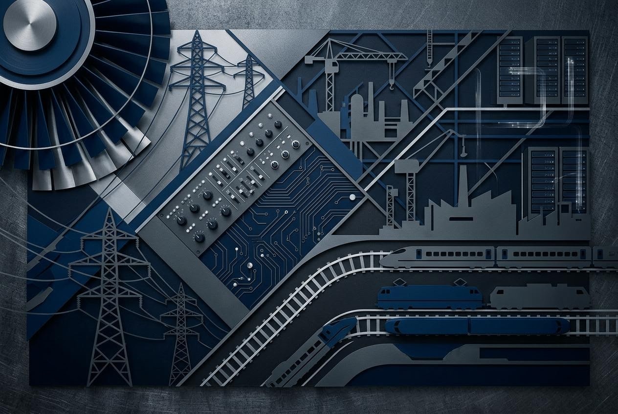 Industrieanlage als Beispiel für Elektro- und Infrastrukturgeschäft